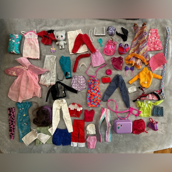 Barbie Other - Vintage Barbie other Doll Clothes Pants Shirts Dresses Accessories Lot